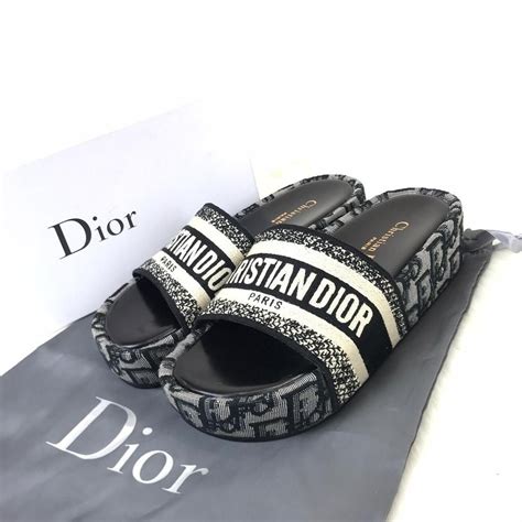 white dior slide|christian Dior slippers women.